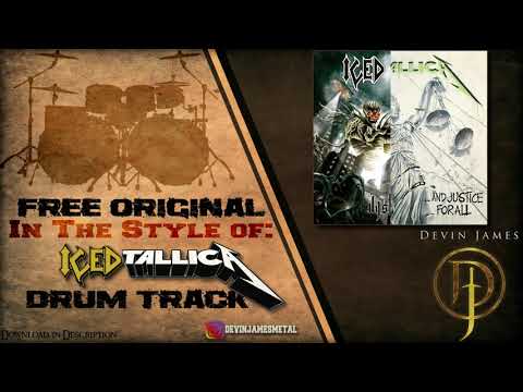 IcedTallica Styled Free Original Drum Track - 185 BPM (FREE WAV & MIDI DOWNLOAD)