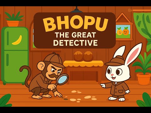 EP 8 Chota Jasoos | Bhopu Monkey (The Great Detective) | @Chiklooandbhopu Hindi Moral Stories
