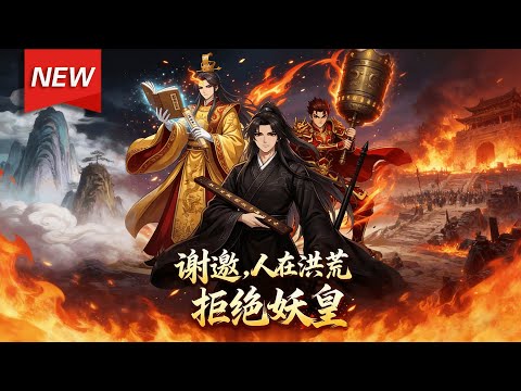 MULTISUB📢新番上线《谢邀，人在洪荒，拒绝妖皇》第1~64集丨穿越者道尘成为妖皇帝俊之兄，凭借系统奖励与智慧，不断突破修为，收服灵宝，力压三清，阻止巫妖两族大战，守护洪荒和平！#破晓动漫社