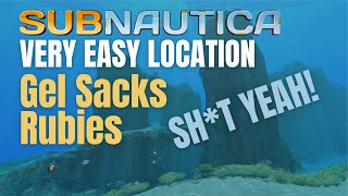 Easy Ruby & Gel Sack Farming Locations | Subnautica #subnautica