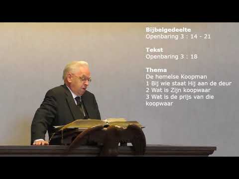 02-08-2020 09:30 Kerkdienst geleid door Ds. K. Hoefnagel