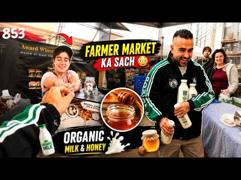 Canada ki Local Farmer Market ka Sach | Organic Milk, Honey & Egg | 853