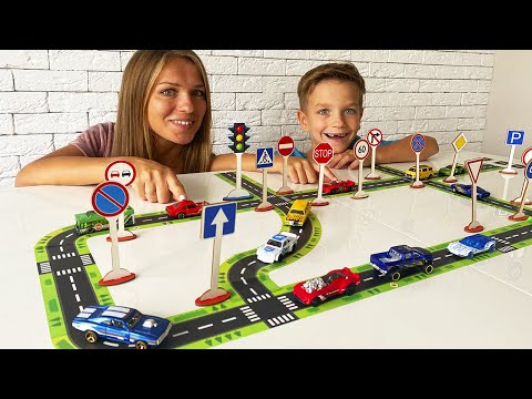 Марк и машинки учат маму правилам дорожного движения