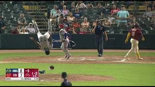Backflip after a save?! Alfred Morillo celebrates huge win in STYLE