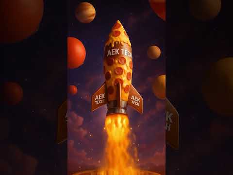 Pizza Rocket Lift Off | CGI Fantasy by AEK Tech. #pizzalover #rocketlaunch #fantasy