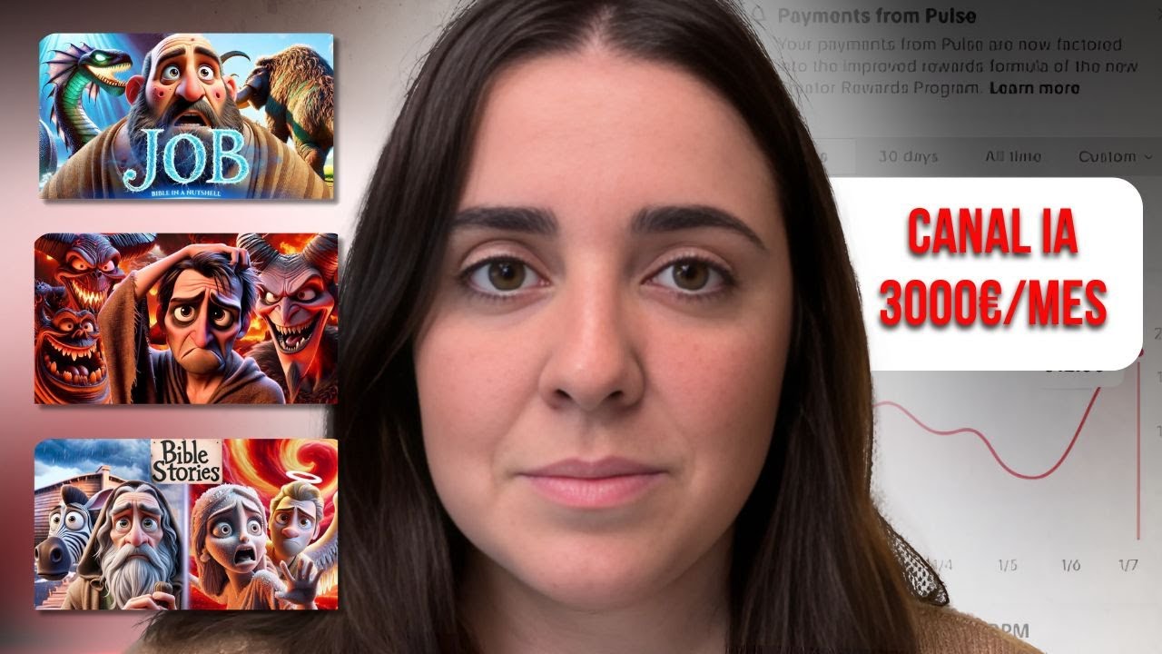 CANAL de LA BIBLIA con IA Gana 3.700€ al mes sin mostrar la cara | Automatización de YouTube GRATIS