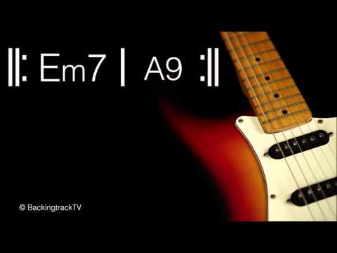 Funky Guitar Backing Track in Em / E Dorian