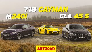 [Autocar] New BMW M240i v Porsche 718 Cayman v Mercedes-AMG CLA 45 S | Best £50,000 performance car?