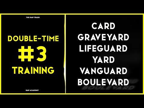 Double Time Training Rap - Battle Beat Training - Rap Beat  -Improvising with Word Generator