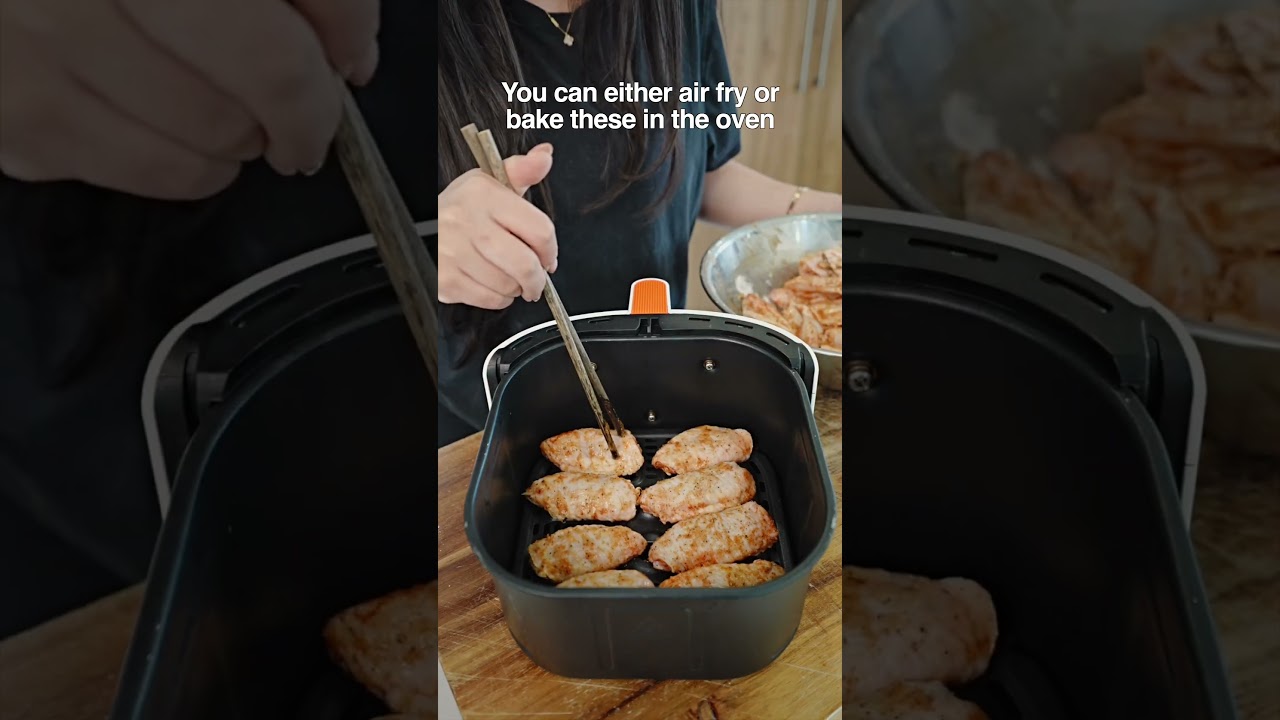 HONEY GARLIC CHICKEN WINGS - air fryer & oven friendly recipe 😍