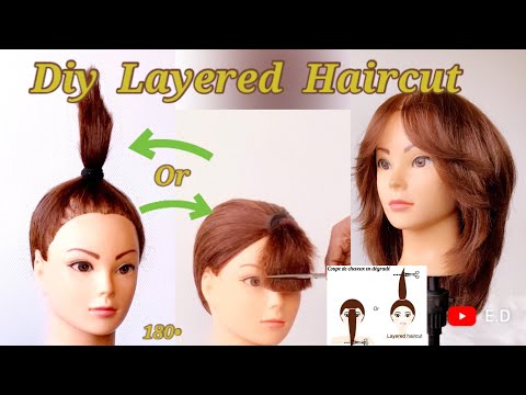 2 in 1 // Tutorial // Quick & Easy Technique // Layered haircut DIY // Medium Length