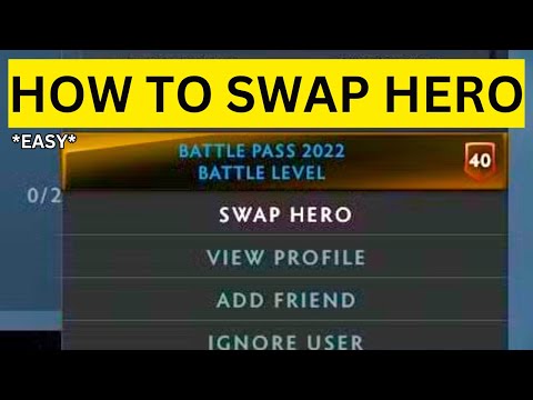 How To Swap Hero in Dota 2(EASY)