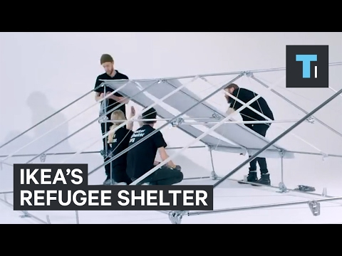 Here’s how quickly an Ikea refugee shelter can be built