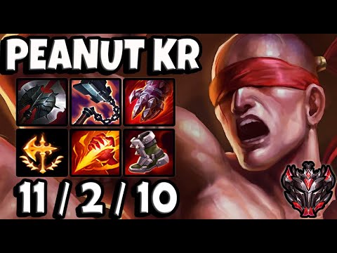 Peanut LEE SIN vs OLAF [ Jungle ] Patch 11.13 Ranked Korea ✅