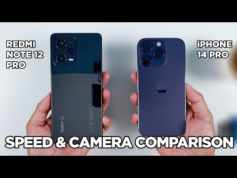 Redmi Note 12 Pro vs iPhone 14 Pro SPEED TEST & CAMERA Comparison | Zeibiz