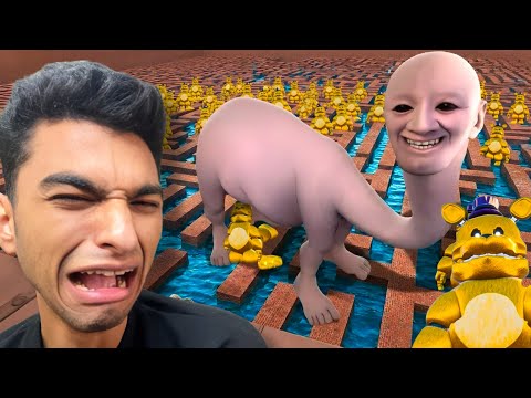واخيرا المعركه الاسطوريه المنتظره بين عيله رهاب البحر ومليون من فريدي النفسيه😱 | Garry's Mod