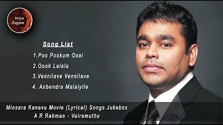 Download lagu Iniya Ragam 016 - Minsara kanavu movie songs (Lyrical) Jukebox - A R Rahman - Vairamuthu mp3