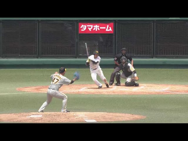 【ファーム】親子ゲームで躍動!! ホークス・柳町達 センターへのタイムリーヒット‼ 2023年5月2日 福岡ソフトバンクホークス 対 阪神タイガース