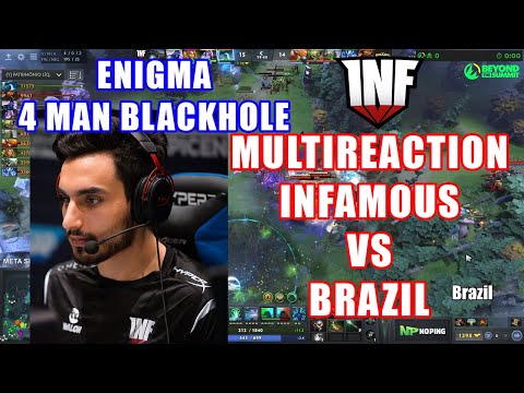 MULTIREACTION 4 MAN BLACK HOLE INFAMOUS VS TEAM BRAZIL BTS SERIES