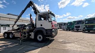 MAN TGA 26.320 BL -6X2-4+HIAB 122 E3 HIDUO hook lift truck for sale - Image 4 | Autoline ZW MAN TGA 26.320 BL -6X2-4+HIAB 122 E3 HIDUO hook lift truck | Image 4 - Autoline