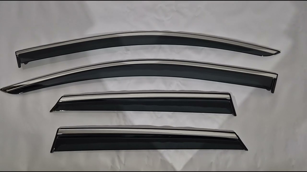 Renault Captur 2013–2019 Ikkunatuuliohjaimet kromilistalla Niken Luxury (4 kpl) Video 1