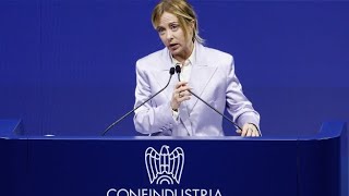 Meloni all'Assemblea di Confindustria: «Serve un cantiere comune per la riforma globale della bur...