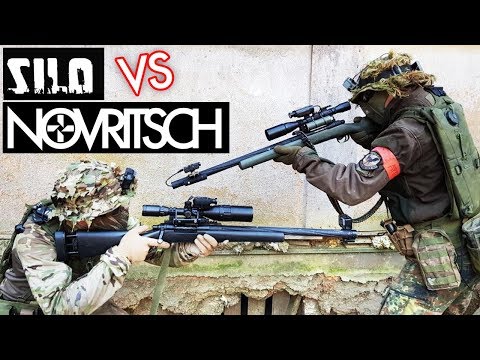 NOVRITSCH vs. SILO ENTERTAINMENT | 1v1 Airsoft Sniper Duel | Part #1