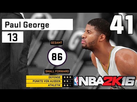 Let's Play NBA 2K16 Deutsch German [41] - My Career: Gigantenduell mit Paul George