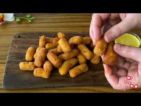 Classic Potato Croquettes ❗️|  Potato Croquettes & garlic cheesy sauce❗️✅