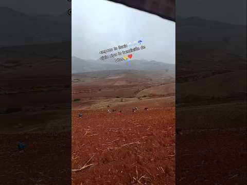 Empezó a llover en Antonio Raymondi - Ancash