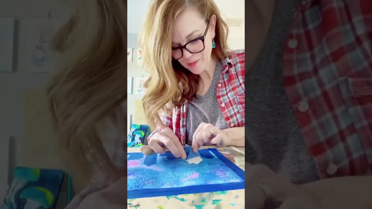 Watercolor and Salt Cityscape for All Ages #watercolor #learnwatercolor