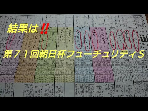 第７１回朝日杯フューチュリティステークス(G1)11R芝1600 阪神 2019.12.15 結果