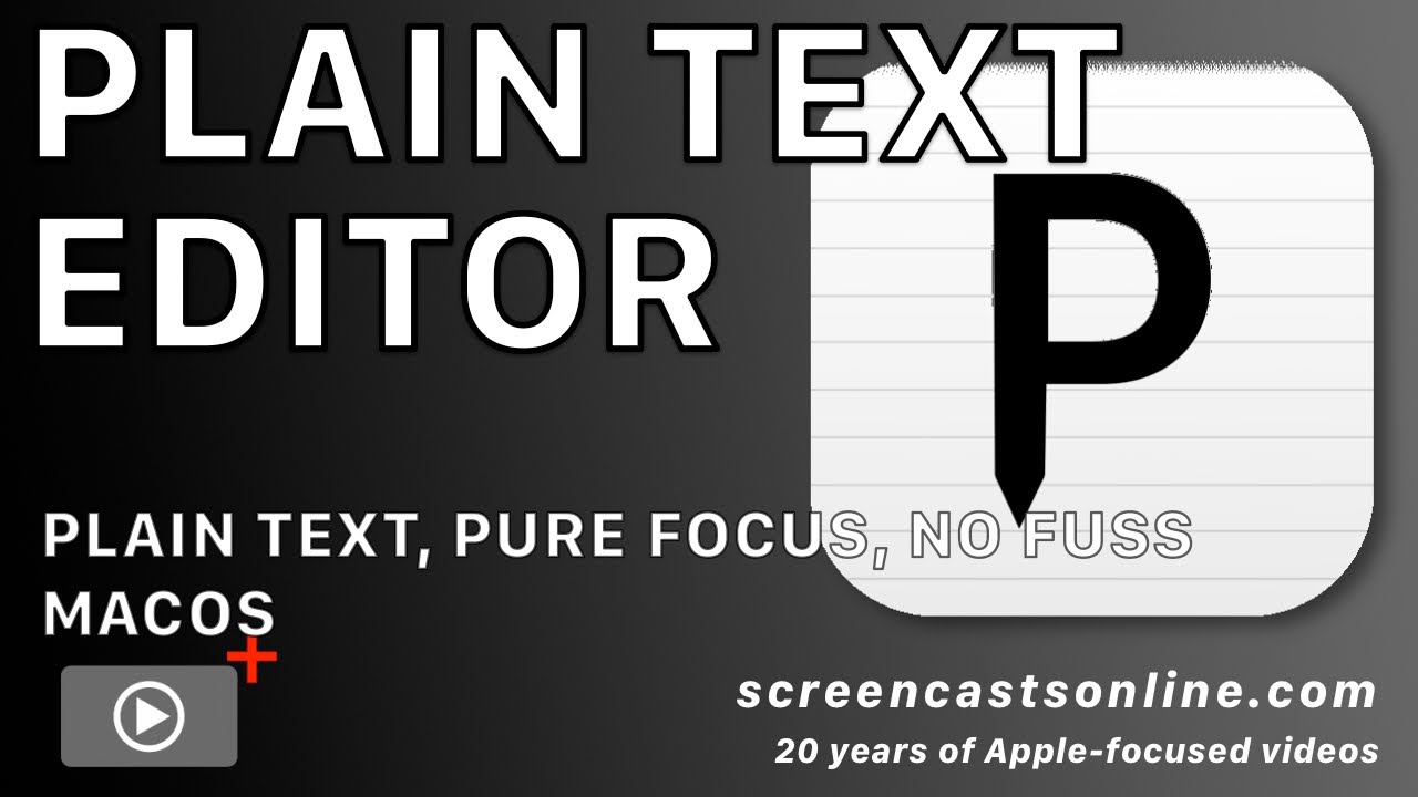PLAIN TEXT EDITOR on MACOS! Focused Text Editor by Sindre Sorhus