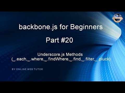 Learn backbone js tutorial from scratch for beginners Part 20 Underscore js Methods in backbone js
