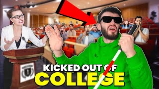 Blind Man Lost in College PRANK!