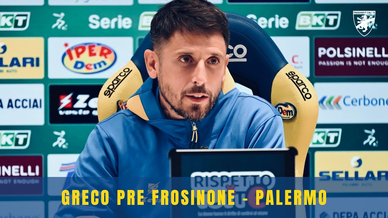 VIDEO Frosinone-Palermo, Greco: “Carte in regola per competere con loro”