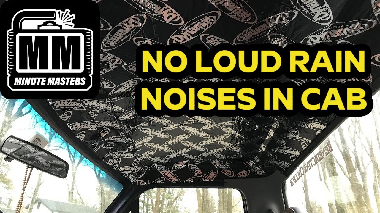 How to Install Sound Deadener Behind Cab Headliner | 1995 Ford F150