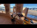 Bighorn Rancher Log Home- BEAUTIFUL Windows Install, Frame Walls, Sanding, Varnish- Part 5