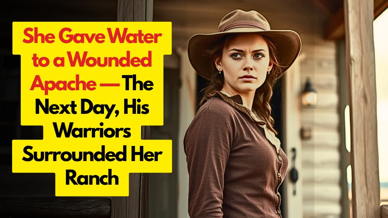 She Gave Water to a Wounded Apache — The Next Day, His Warriors Surrounded Her Ranch