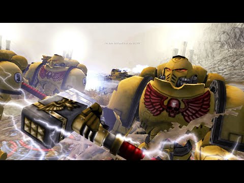 Unification Mod | Imperial Fists & Rogal DORN vs Black Legion! - Survival / Dawn of War: Soulstorm