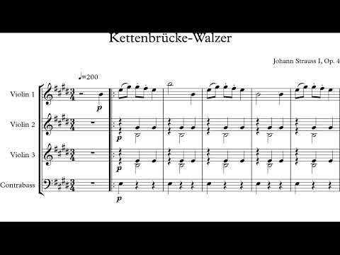 Johann Strauss I, Kettenbrücke, Walzer, Op. 4