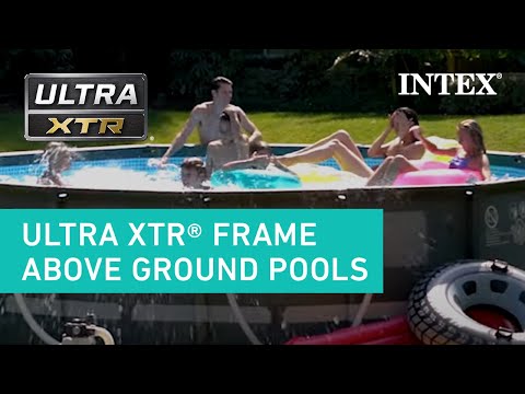Круглый каркасный бассейн Intex «Ultra XTR Frame» 26326, 488х122 см, фильтр-насос, лестница, подстилка, тент