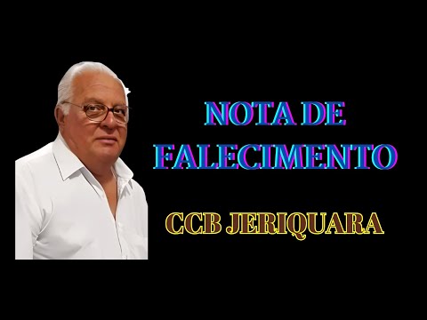 FALECIMENTO CCB. IRMÃO NORBERTO MORATTO GARCIA