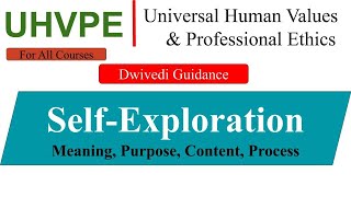 Self exploration in human value, Content Process universal human values and professional ethics aktu