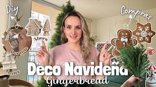 DIY Casitas de Jengibre + Haul Navideño 🍬✨ |  Navidad Gingerbread