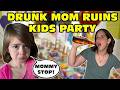 Kid Temper Tantrum Embarrassed By Drunk Mom S Behavior As She Gets Carried Off Original