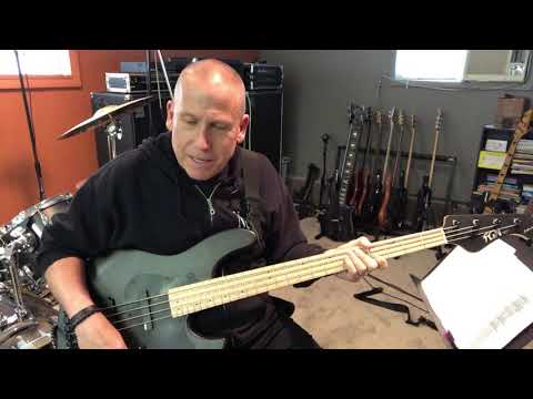 FGN (Fujigen) Mighty Jazz JMJ-ASH-DE-M 4-String Bass.  2017. Black Matte finish, maple neck.