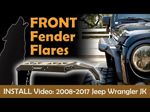 Jeep Wrangler JK Front Fender Flares Install Video for Nixon Offroad