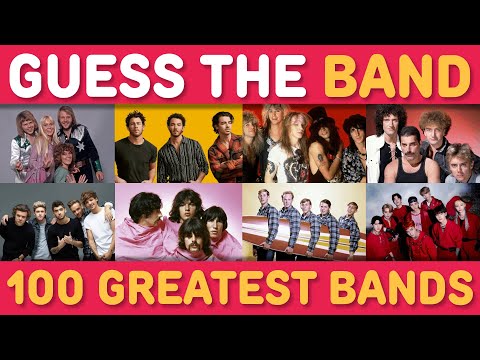GUESS THE BAND BY PICTURE 🎸 100 GREATEST BANDS | Music Quiz