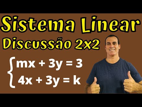 Discussão do Sistema Linear 2 x 2 . #Sistemalinear; #@profrodrigotiti